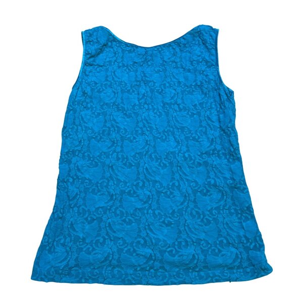 Vintage 90s Sleeveless Super Strechy Lace Tank Top - Picture 2 of 5